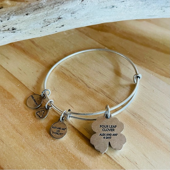 Alex an Ani 4 leaf Celtic knot clover bracelet - Picture 4 of 5